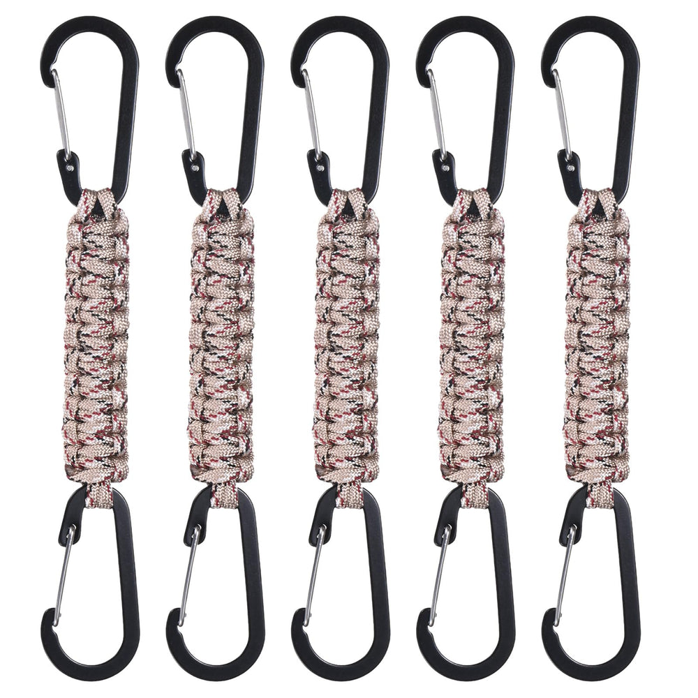 M METERXITY paracord keychain in desert camouflage for quick access to keys