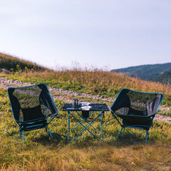 M METERXITY camping chair foot on soft sand demonstrates anti-sink design