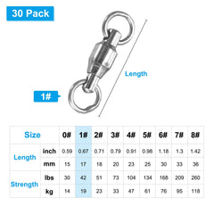 M METERXITY stainless steel leader connector for reliable lure ties