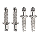 M METERXITY trekking pole tips 10mm-32mm silver pack deliver stable grip on rough terrain.