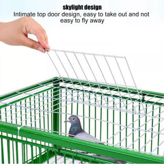 MAAOBR galvanized-frame pigeon trap offers durable outdoor performance
