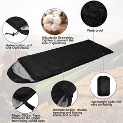 Macarrie 0-degree waterproof sleeping bag resists ground moisture and cold winds
