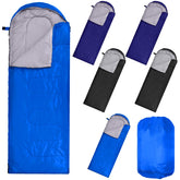 Macarrie 6-pack sleeping bags in multicolor for outdoor camping warmth and quick setup