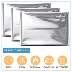 Macarrie emergency blanket individually wrapped for convenient reuse and year-round readiness.