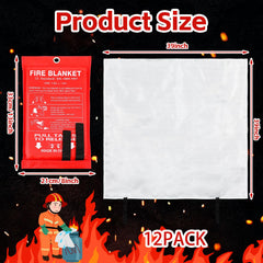 Macarrie fire blanket rolled for compact storage and quick grab-and-go use.