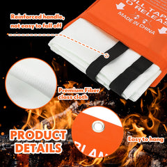 Macarrie fire blanket two-layer-fiberglass construction provides reliable heat protection.
