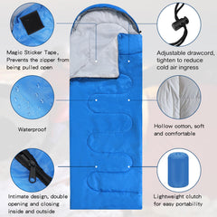 Macarrie sleeping bags opened to reveal hood and interior warmth.