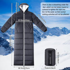 Macarrie wearable sleeping bag side pockets for quick-access essentials