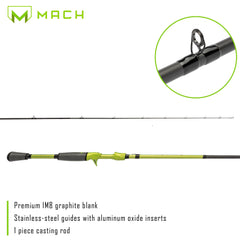 MACH 2 - Softtouch graphite skeletal reel seat close-up