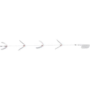 Mack's Lure Flash Lite 60550 Silver with 360° flashing blades attracts trout, salmon, and musky
