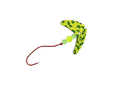 Mack's Lure Smile Blade Spindrift floating walleye rig showing ultraslow wobble action.