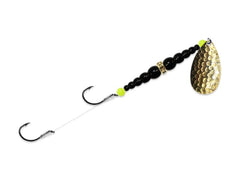 Mack's Lure Double Whammy Classic Original UV glow beads boost visibility in low light.