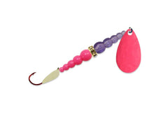 Mack's Lure Kokanee Killer 6 Pink Purple glow hook with spinner attracts kokanee and trout