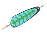 Mack's Lure Sling Blade UV front view dodger for fast trolling and strong bait action.