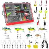 Overview of MadBite KastKing 71pc freshwater lure kit