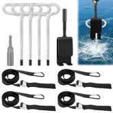 MADHOLLY universal ice anchor tool in metal finish for secure shelter anchoring