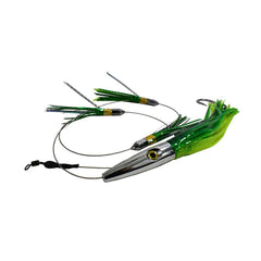 MagBay Lures daisy chain Wahoo lure in green, high-speed trolling for pelagic bites.
