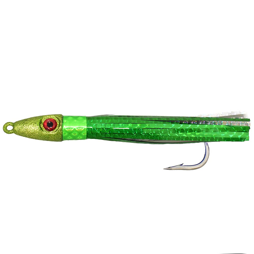 MagBay Lures Hybrid Wahoo Bomb 6-Inch Green in action for reliable Wahoo and Tuna strikes.
