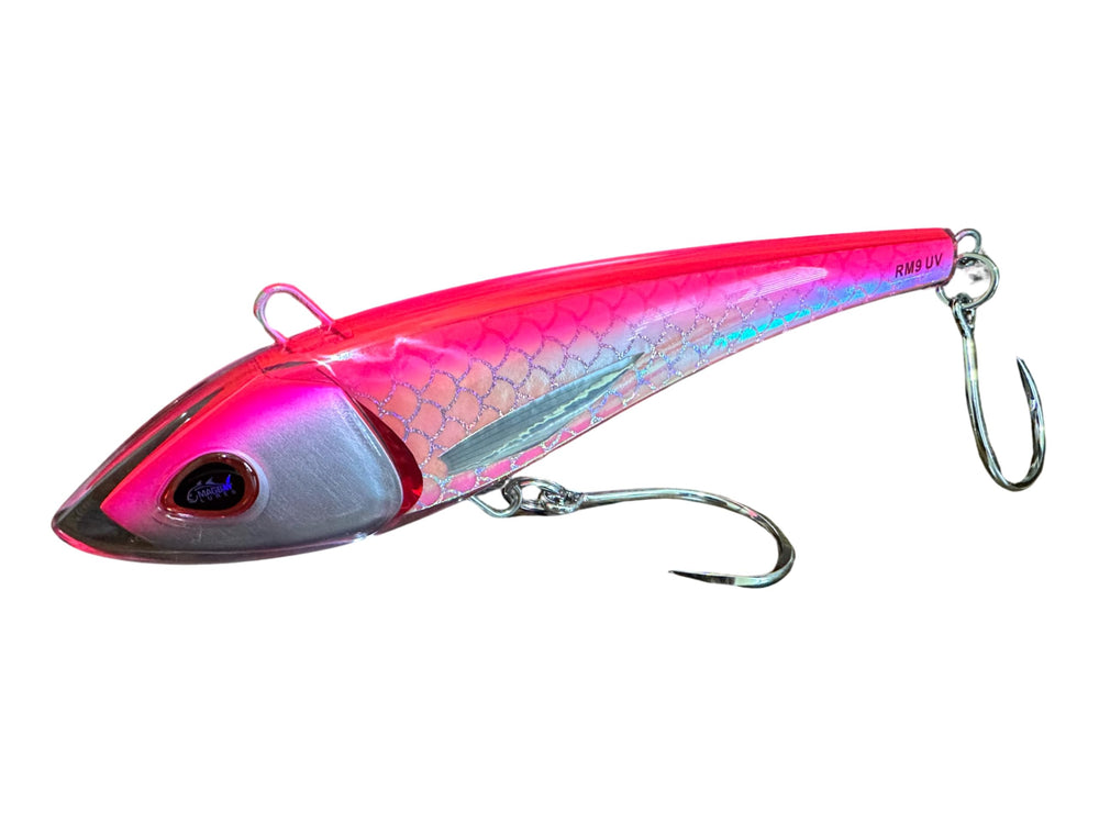 MagBay Lures RM9 UV pink side-view lure boosts offshore attraction for wahoo and tuna