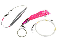 MagBay Lures Wahoo Clipper pink, rigged with 38 oz weight for stable trolling