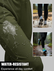 MAGCOMSEN adjustable waistband joggers offer a snug fit for cycling or trail runs