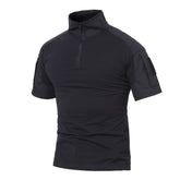 MAGCOMSEN men's tactical camo shirt front view showing lightweight breathable design for outdoor wear