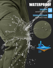 MAGCOMSEN snow pants belt loops and adjustable closure ensure a secure fit.