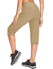 MAGCOMSEN women's hiking pants back view highlighting breathable fabric for warm hikes