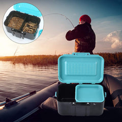 Lid with breathable holes to aerate bait