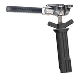 MAGMA T10-375 Pow'r-Grip Levelock rod holder mount secures a rectangle grill on a boat.