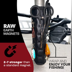 Magnalure magnetic wrap outer layer stays dry and snag-proof on deck.