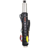 Magnalure fishing seat wrap around pedestal keeps pliers and lures within easy reach.