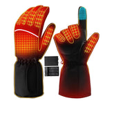 Magnolia heated gloves on hand provide even warmth across the back of the hand.