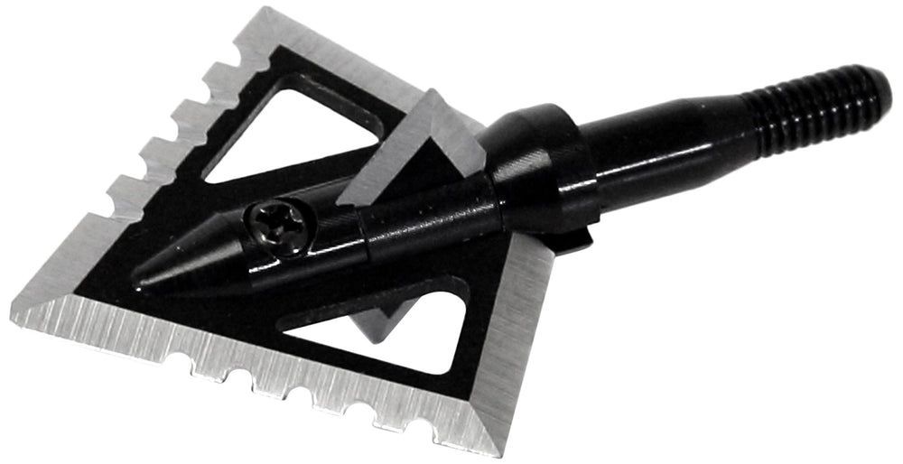 Magnus 4 Blade Hornet Ser-Razor Broadhead in black for precise cut-on-contact performance.
