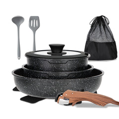 MAISON ARTS detachable-handle induction cookware for versatile stove-to-oven use