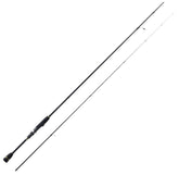 Major Craft First Cast FCS S762UL spinning rod assembly shows sensitive tip for finesse.