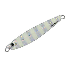 Major Craft Jigpara 50g JPS-50007ZEBRAGLOW in action demonstrating balanced jigging motion.