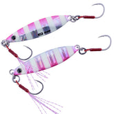 Major Craft JPSLOW-15026 Zebra Pink oval body for sharp action and stable long casts.