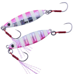 Major Craft JPSLOW-15026 Zebra Pink oval body for sharp action and stable long casts.