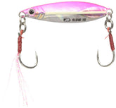 Major Craft JPSLOW-40018GLOWPINK oval body for precise slow fall in calm waters.