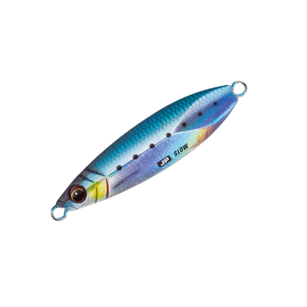 Major Craft Jigpara JPSLOW-40L080LIVEIWASHIUV side view shows slow fall and high-pitch slash.
