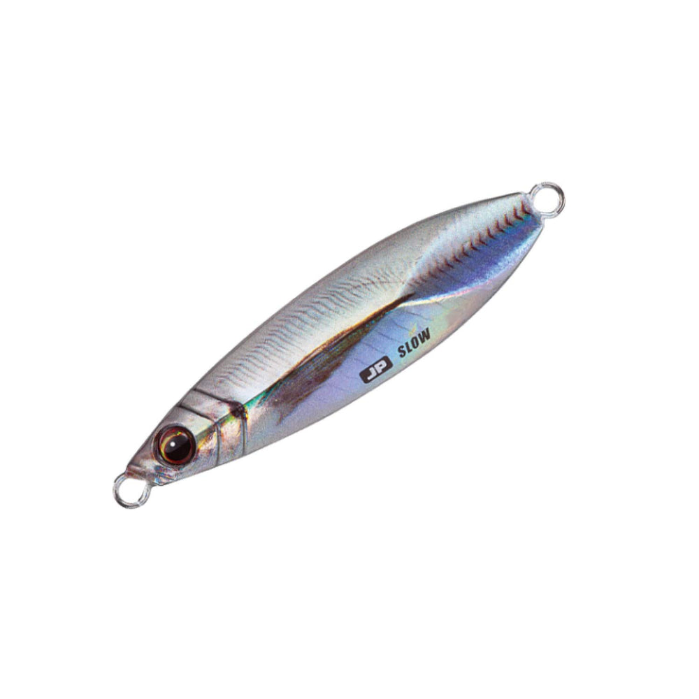Major Craft JPSLOW-40L082LIVEAJIUV jig with oval body shows dynamic cutting action for long casts