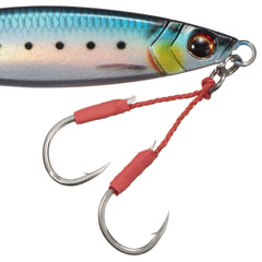 Major Craft JPSLOW-60L080LIVEIWASHIUV front assist hooks ready-to-use rig.