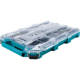 Makita Low Profile Medium Organizer top view showing slim silhouette and organized compartments