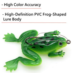 Malijnxin catfish-friendly frog lure mimics natural motion for various freshwater species.