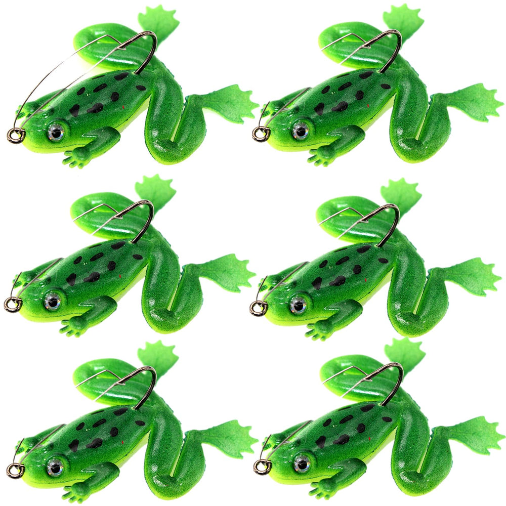 Malijnxin PVC frog lure for bass shows lifelike movement to attract bites.