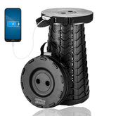 Maliven portable telescopic stool charger side view showing built in USB for on the go charging