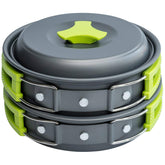 MalloMe 3L pot demonstrates durable hard-anodized construction for even campfire cooking.