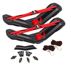Malone SeaWing kayak carrier side view highlighting secure hull support for safe travel.