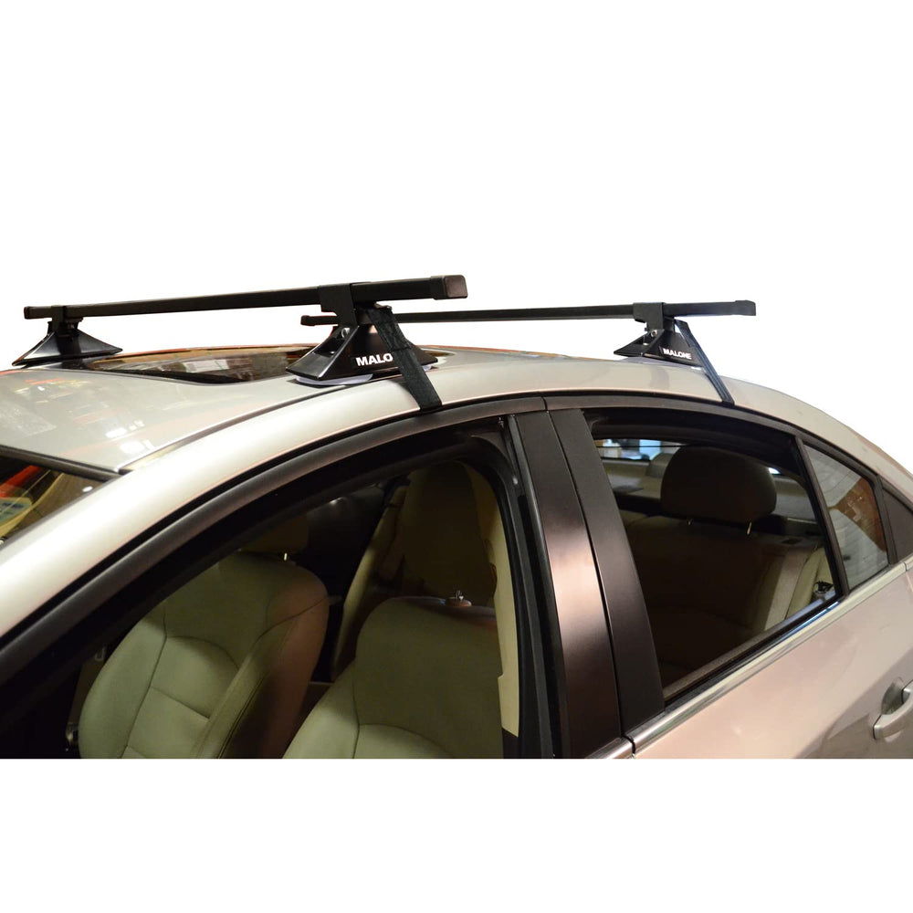 Malone VersaRail bare-roof cross rail 58-inch ready to install for easy roof transport.